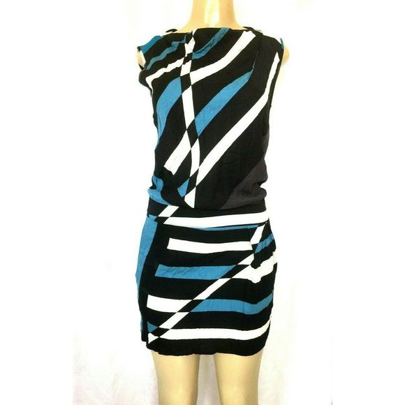 Derek Lam Design Nation striped sheath dress Mini - Picture 2 of 5